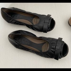 Marni Flats | Black | Nude Size 37